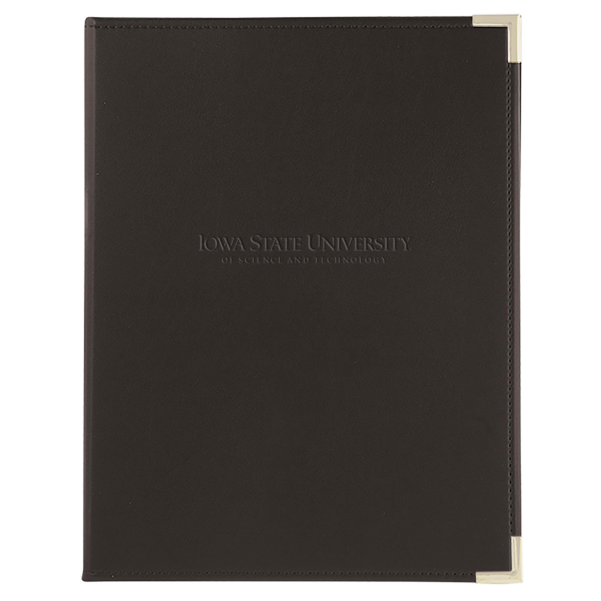 Iowa State University Debossed Black And Silver Pad Holder